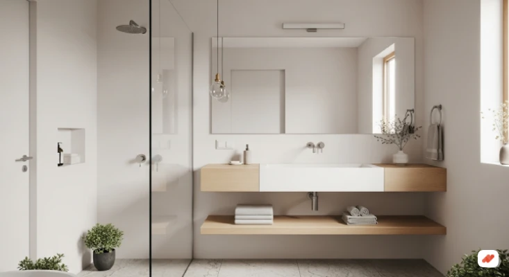 Kamar Mandi Japandi Soft Beige