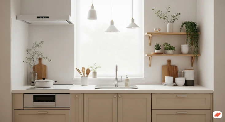 Dapur 2x2 Gaya Japandi