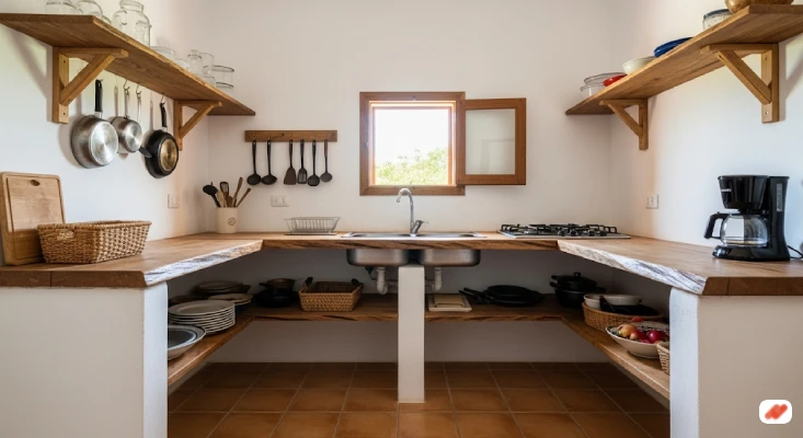 Dapur Sederhana Gaya Rustic