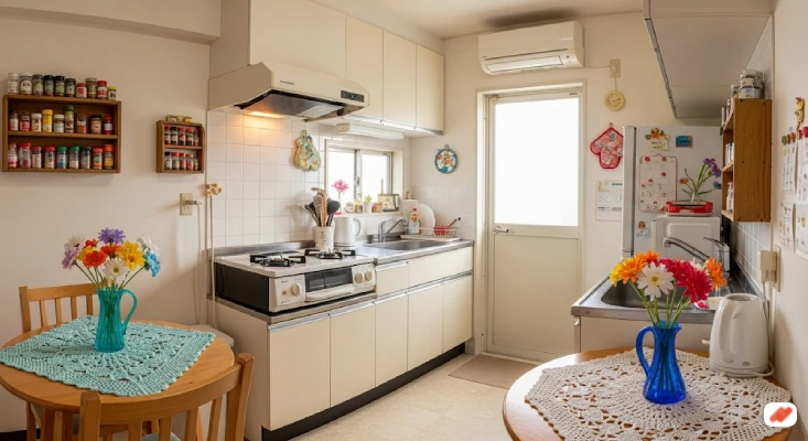 Dapur Sederhana dengan Dekorasi Handmade