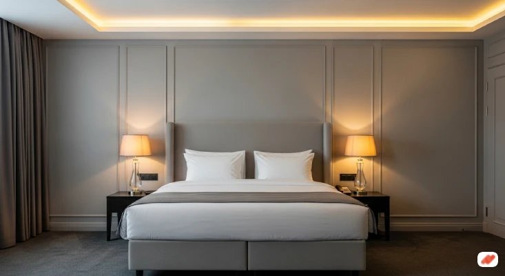 Kamar Abu-Abu Gaya Hotel Modern