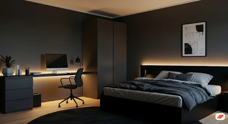 Kamar Abu-Abu Gaya Maskulin