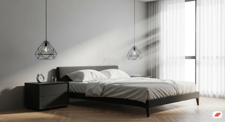 Kamar Tidur Abu-Abu Minimalis Modern