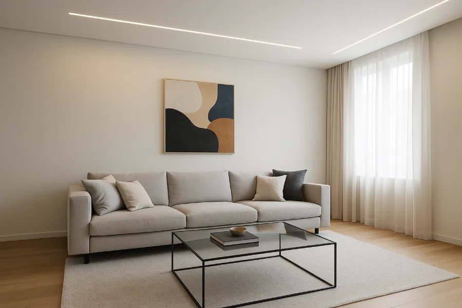 Plafon LED Garis Modern