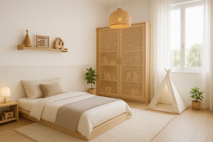 desain Kamar Tidur Gaya Japandi