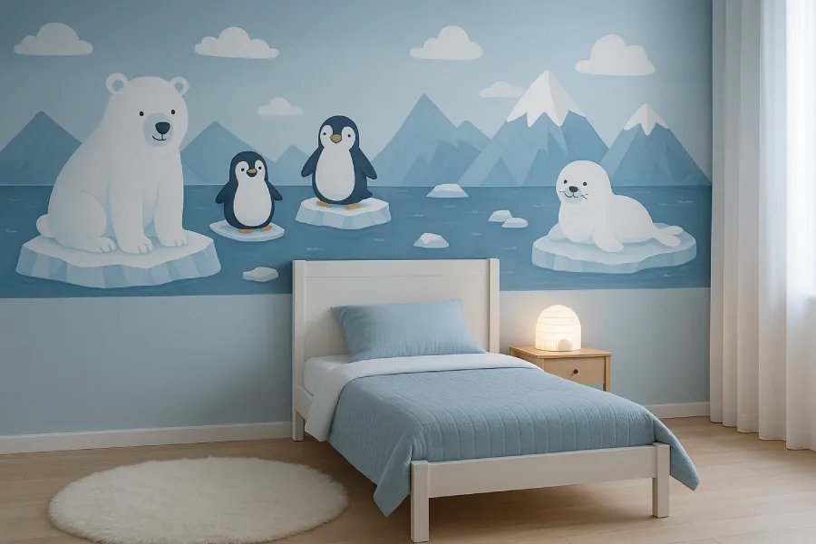 gambar kamar tidur kartun Pesona Kutub Ceria