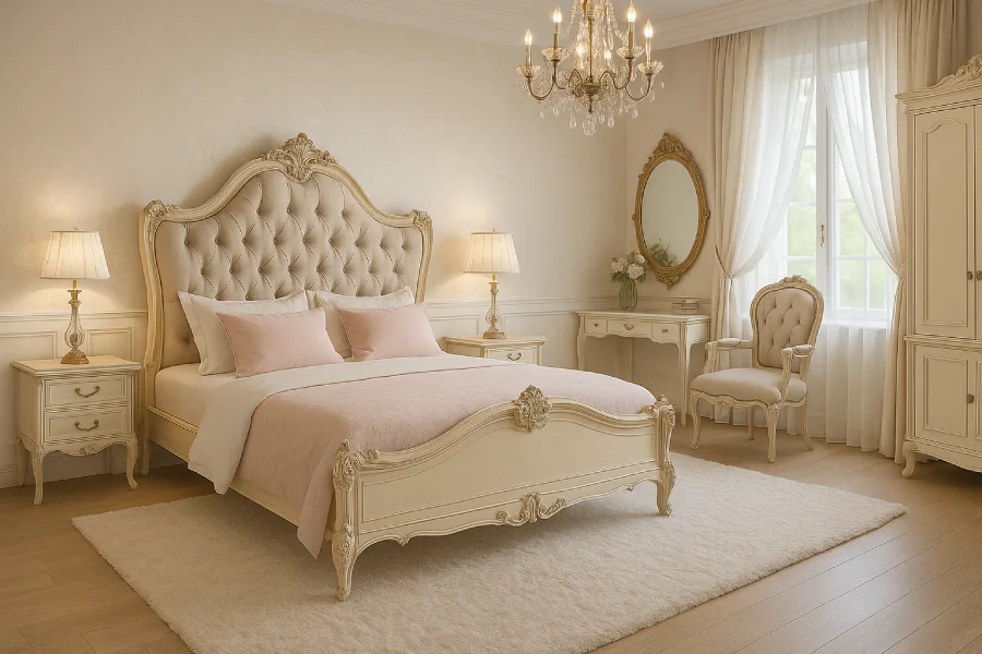 kamar anak perempuan mewah French Chic