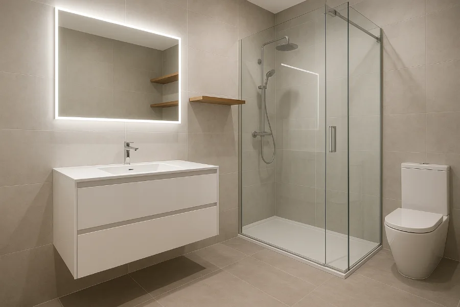 kamar mandi mewah Minimalist Floating Vanity