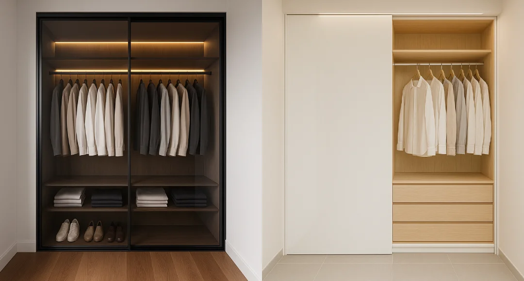 7 Ide Unik Desain Lemari Pakaian untuk Kamar Sempit yang Aesthetic