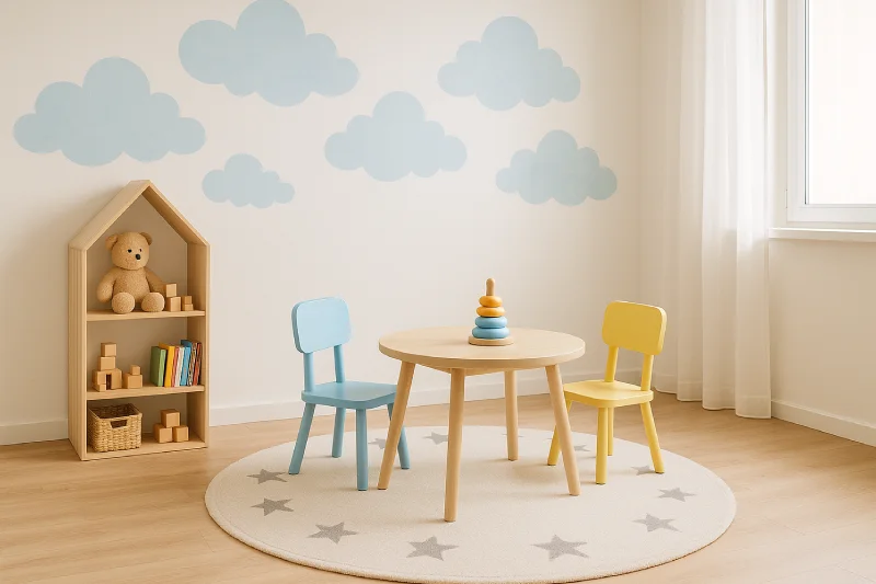 Ruang bermain anak minimalis Sudut Ceria