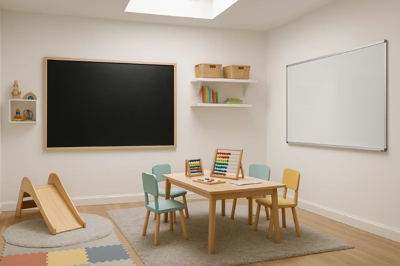 Ruang bermain anak minimalis Sudut Edukatif