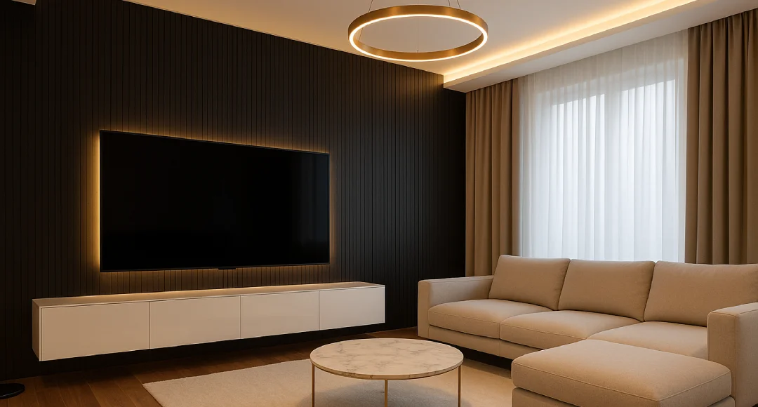 7+ Ide Backdrop TV untuk Ruang Keluarga Minimalis, Tampilan Semakin Elegan