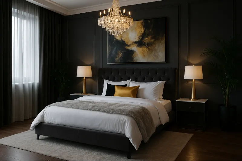 desain kamar tidur aesthetic Luxury Modern
