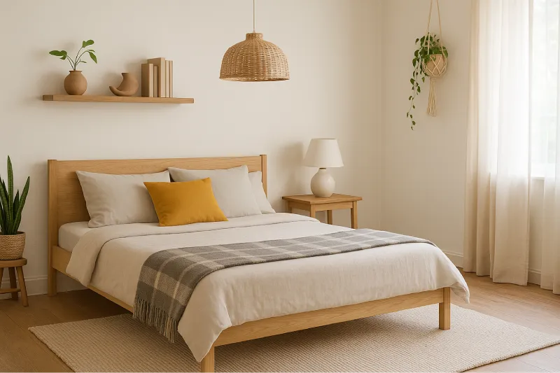 desain kamar tidur aesthetic Scandi Pastoral