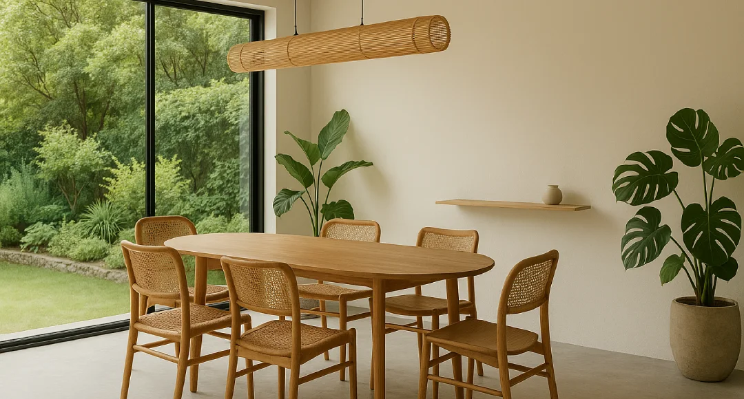 10 Inspirasi Desain Ruang Makan Gaya Japandi, Tampilan Semakin Cantik