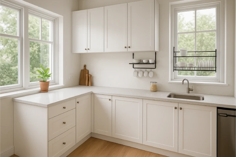 Desain Dapur Minimalis 2x2Sudut Cerah