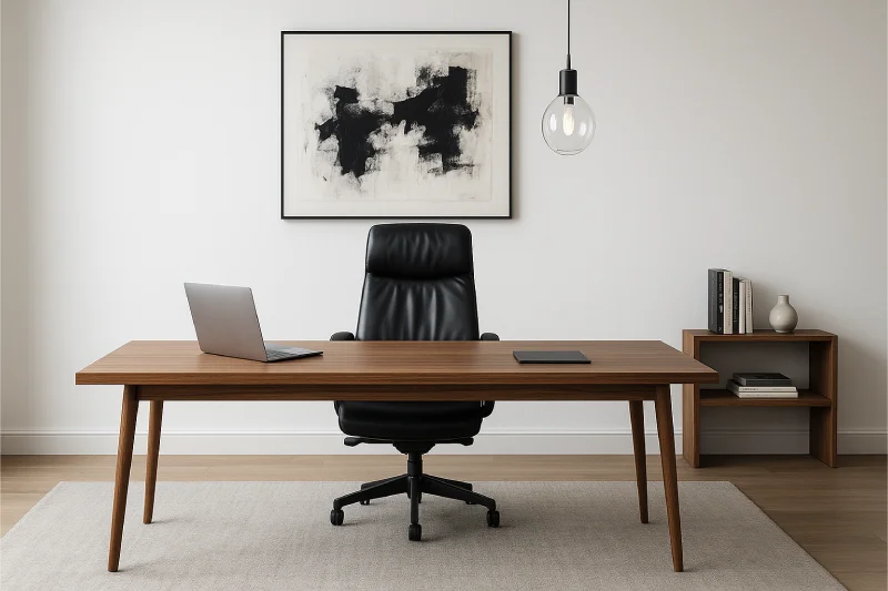 desain ruang kerja direktur minimalis Lukisan Abstrak