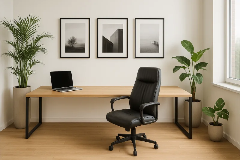 desain ruang kerja direktur minimalis Tanaman Hijau