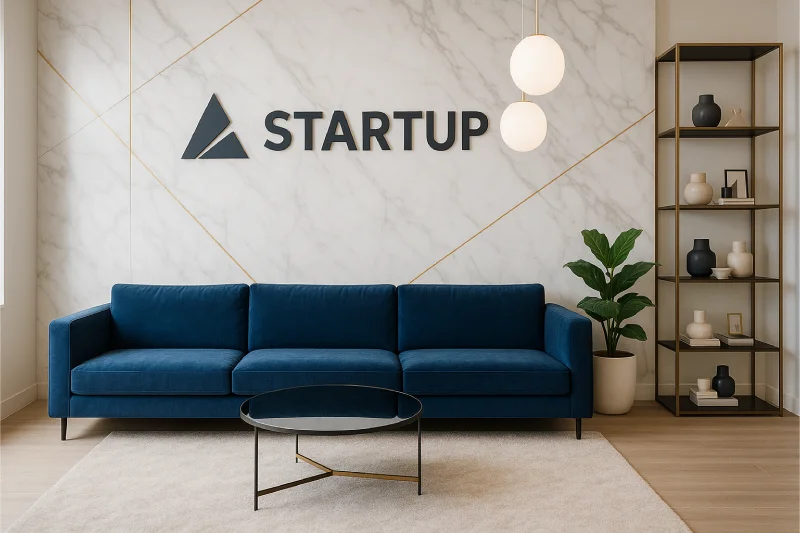 desain ruang tunggu kantor korporasi