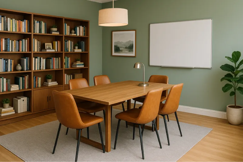 inspirasi desain ruang rapat milenial Ruang Rapat Homey