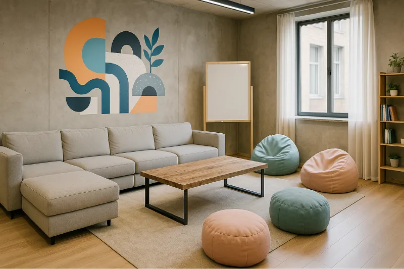 inspirasi desain ruang rapat milenial Sofa Modular U