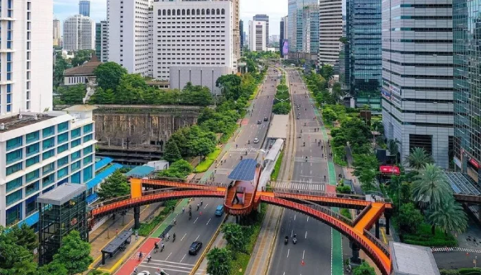 spot wisata jakarta JPO Karet Sudirman (JPO Pinisi)