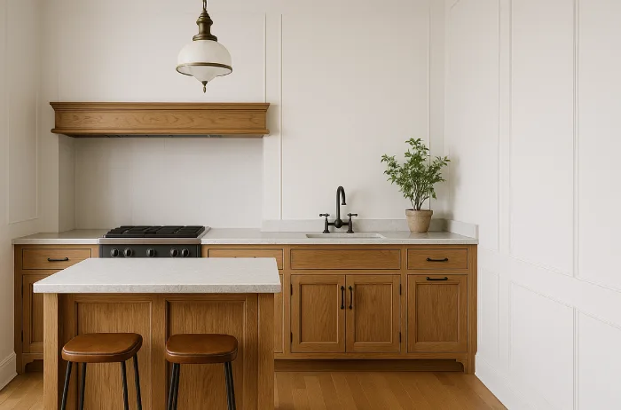 desain dapur klasik minimalis Kayu Solid Berkarakter