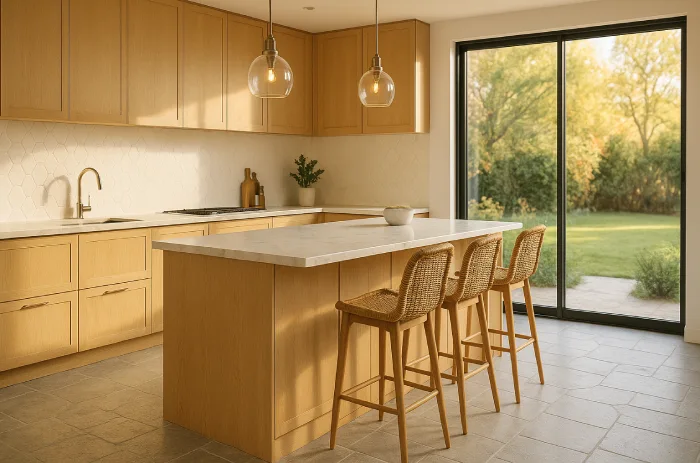 desain keramik lantai dapur minimalis Motif Batu Alam