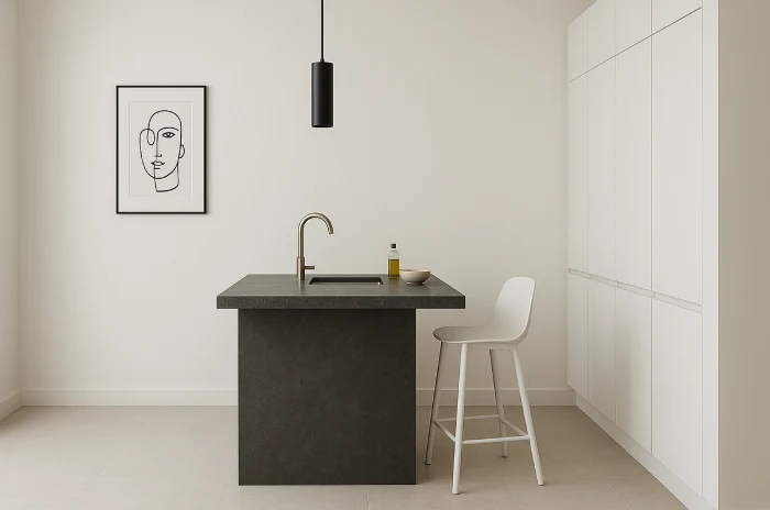 desain meja dapur minimalis Kitchen Island Abu