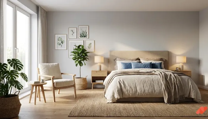 Kamar tidur scandinavian