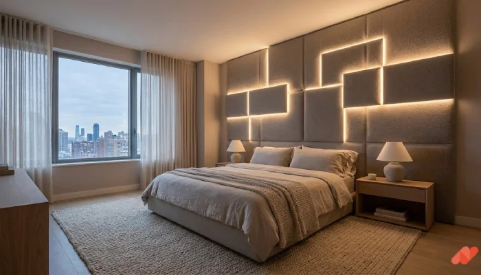 1Desain lampu led kamar tidur