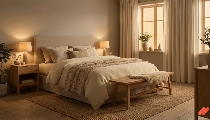 Kamar tidur scandinavian