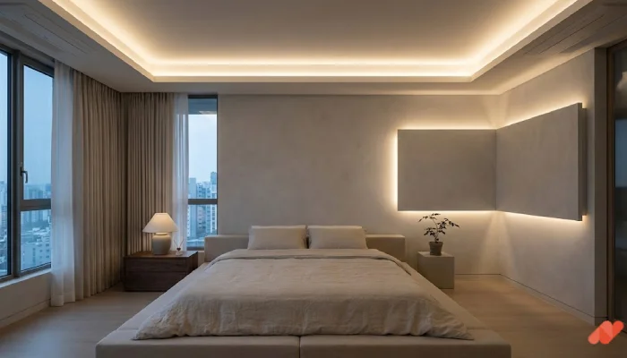 3Desain lampu led kamar tidur