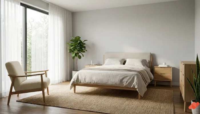 Kamar tidur scandinavian