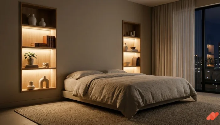 4Desain lampu led kamar tidur