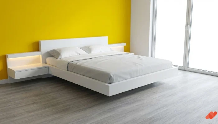 desain kamar tidur warna kuning