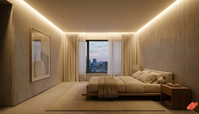 7Desain lampu led kamar tidur