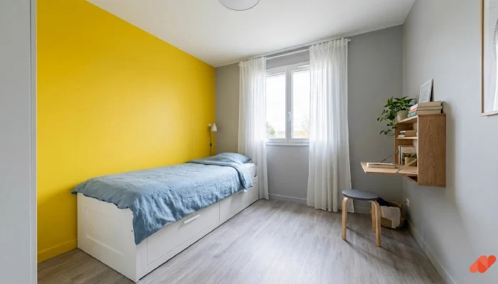desain kamar tidur warna kuning