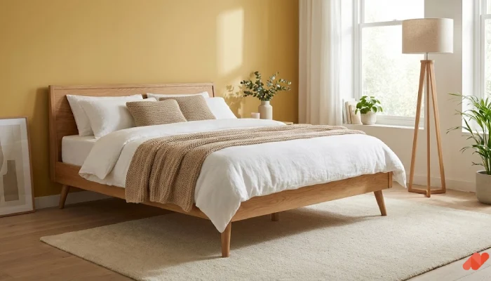 desain kamar tidur warna kuning